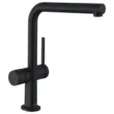 Кухонный смеситель с запорным вентилем, 1jet Hansgrohe Talis M54 (цвет - чёрный матовый) 72827670