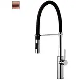 Змішувач для кухні Paffoni Light Professional з поворотним виливом, Brushed Copper (LIG179RMSPNO)