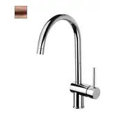 Змішувач для кухні Paffoni Light, з поворотним виливом, Brushed Copper (LIG280RMSP)