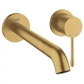 Змішувач для умивальника Grohe Essence New L-Size, зі стіни, на 2 отвори зовнішня частина, brushed cool sunrise (29193GN1)