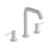 Смеситель для раковины 150 Hansgrohe Tecturis S (цвет - белый матовый), с донным клапаном push-open 73330700
