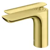 Смеситель для раковины (умывальника) KOHLMAN EXPERIENCE BRUSHED GOLD низкий (QB100EGDB)