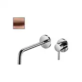 Змішувач для умивальника настінний Paffoni Light, вилив 17,8 см, Brushed Copper (LIG105RMSP70)