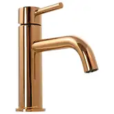 Смеситель для раковины (умывальника) REA LUNGO ROSE GOLD LOW розовое золото низкий (REA-B4500)