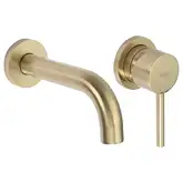 Смеситель для раковины (умывальника) REA LUNGO BRUSHED GOLD скрытого монтажа (REA-B8652)