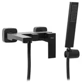 Rea Fenix Смеситель для ванны и душа, черный (REA-B3310)