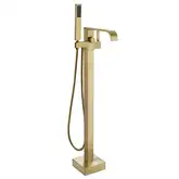 Смеситель для ванны REA CARAT BRUSHED GOLD золотой матовый напольный (REA-B6522)