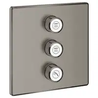 Комплект верхней монтажной части для вентиля на 3 выхода Grohe Grohtherm SmartControl (цвет - тёмный графит, матовый) (29127AL0)