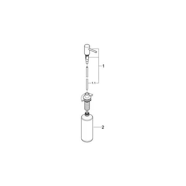 Дозатор рідкого мила Grohe Cosmopolitan, темний графіт (40535AL0)
