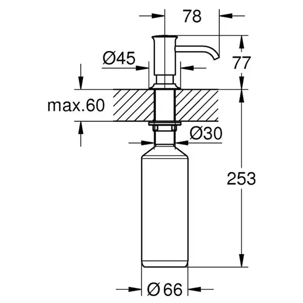 Дозатор рідкого мила Grohe Authentic 40537000