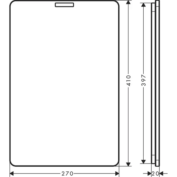 Дошка кухонна Hansgrohe F15, горіх (40960000) Дошка кухонна Hansgrohe F15, горіх (40960000)