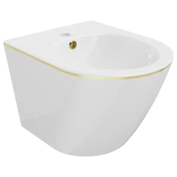 Подвесное биде MEXEN LENA WHITE GOLD EDGE (MEX-35224805)