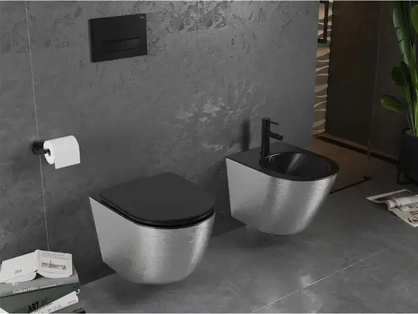 Подвесное биде MEXEN LENA GRAY BLACK BRUSH MATT (MEX-35224873)