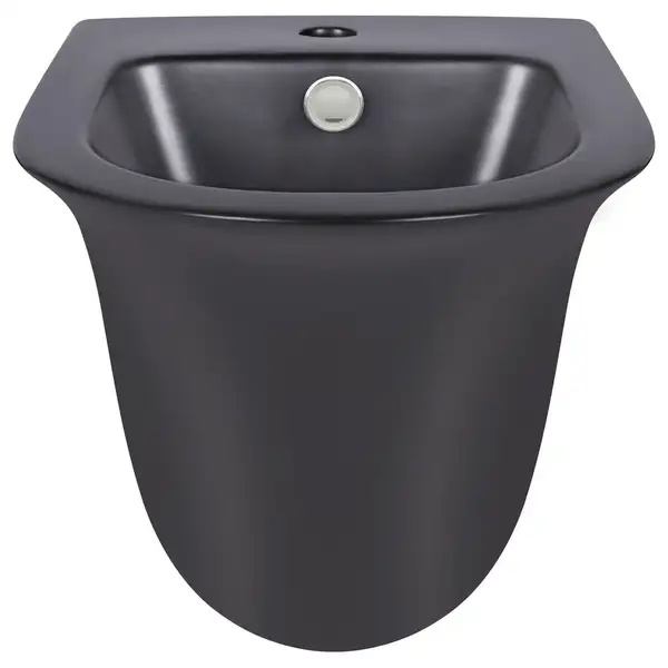 Биде подвесное Qtap Virgo 485х345х365 Matt black QT1855051FMB