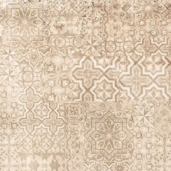 Плитка керамогранітна Vintage Dark Beige декор 400x400 Ceramika Gres (L-LDN-VTG03-40X040-075-1-3)