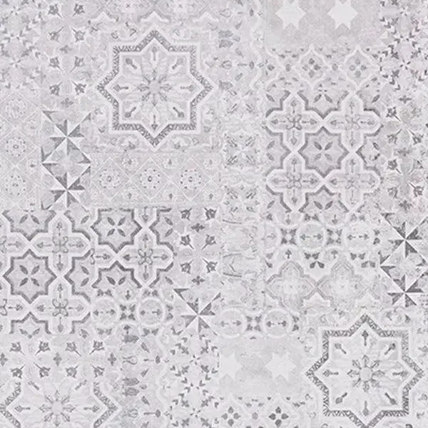 Плитка керамогранітна Vintage Light Grey декор 400x400 Ceramika Gres (L-LDN-VTG12-40X040-075-1-3)