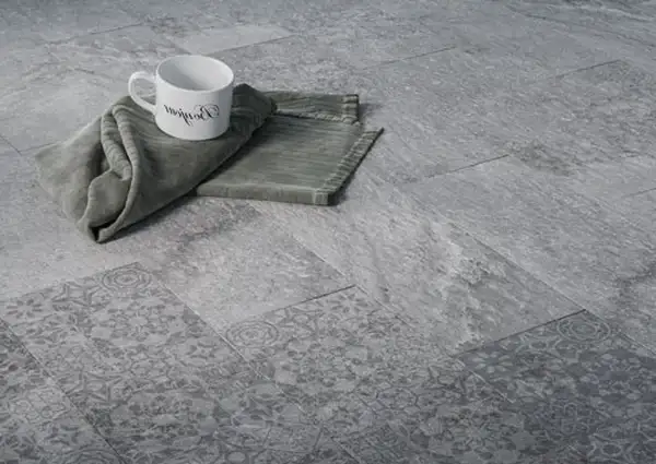 Плитка керамогранітна Vintage Dark Grey декор 400x400 Ceramika Gres (L-LDN-VTG13-40X040-075-1-3)