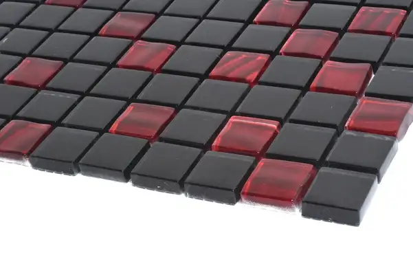 КОТТО КЕРАМІКА Мозаїка GM 8005 C2 Red Silver S6/Black / 300 х 300 х 8   ( 25 х 25 )  Кераміка Лео УКРАЇНА (GM 825005)