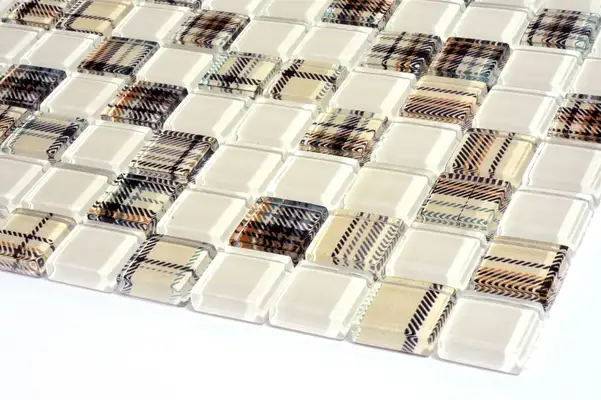 КОТТО КЕРАМІКА Мозаїка скляна GMP 0825052 С2 print 47/beige w41 300x300 (кубик 2,5х2,5) Кераміка Лео УКРАЇНА