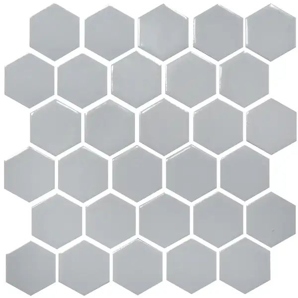 КОТТО КЕРАМІКА Мозаїка HEXAGON H 6002 Grey Silver 295х295х9 Кераміка Лео УКРАЇНА