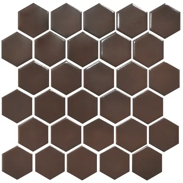 КОТТО КЕРАМІКА Мозаїка HEXAGON H 6005 Coffee Brown 295х295х9 Кераміка Лео УКРАЇНА
