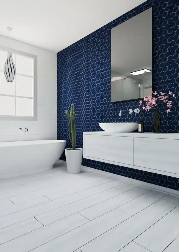 КОТТО КЕРАМІКА Мозаїка HEXAGON H 6008 Steel Blue 295х295х9 Кераміка Лео УКРАЇНА