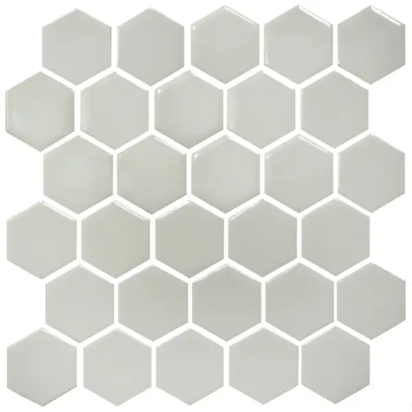 КОТТО КЕРАМІКА Мозаїка HEXAGON H 6014 Light Grey 295х298х9 Кераміка Лео УКРАЇНА