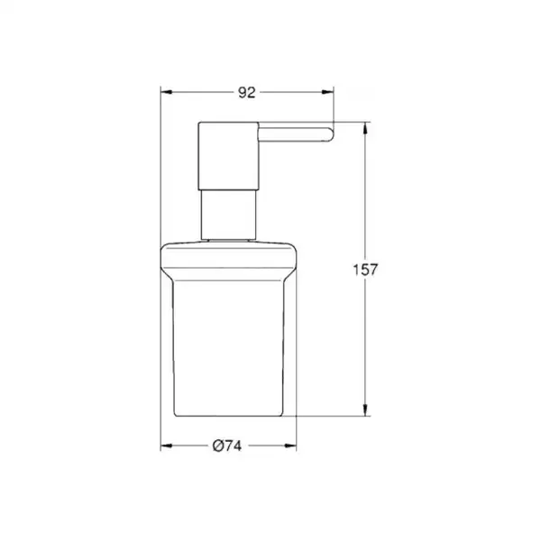 Дозатор рідкого мила GROHE Essentials, матовий мідний (40394DL1)