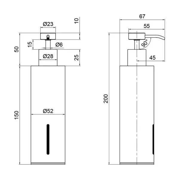 Дозатор для жидкого мыла Qtap Liberty ANT 1152-1 (QTLIBANT11521)