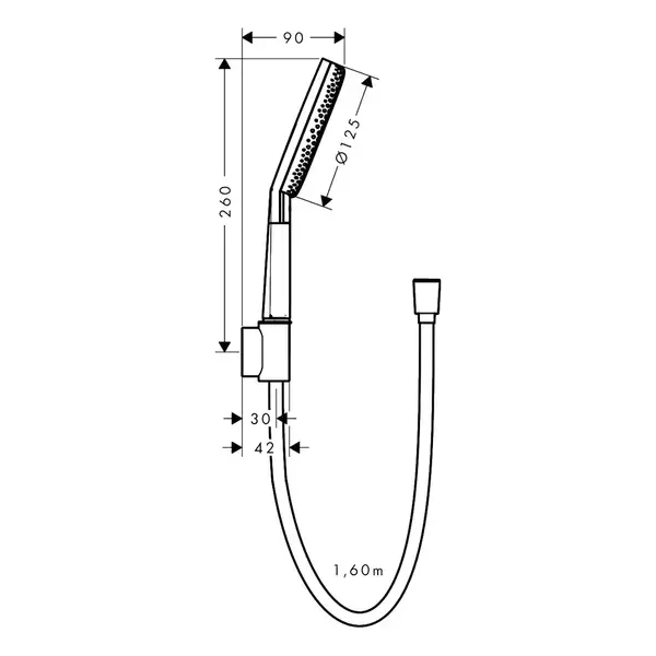 Душовий гарнітур Hansgrohe Raindance Alive Select S 3Jet EcoSmart, шланг 160 см, Brushed Bronze 24611140 Душовий гарнітур Hansgrohe Raindance Alive Select S 3Jet EcoSmart, шланг 160 см, Brushed Bronze 24611140