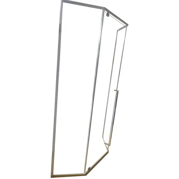 Душова кабіна без піддону Koer SR SC06-100x100x200-TR-01 прозоре скло Easy Clean 8мм, хром (KR5365)