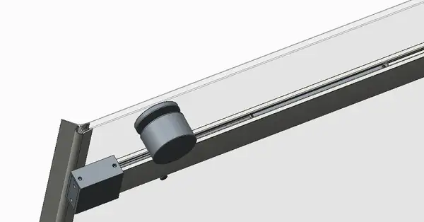 Koer SR SD01-120x200 Двері в нішу, графіт (KR5378) Koer SR SD01-120x200 Двері в нішу, графіт (KR5378)