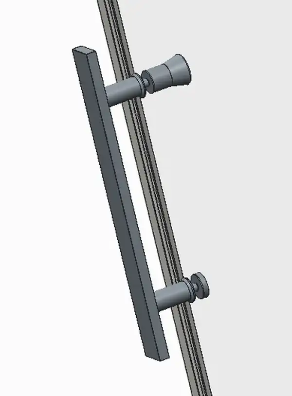 Koer SR SD01 Двері в нішу, прозоре скло, хром (KR5380) Koer SR SD01 Двері в нішу, прозоре скло, хром (KR5380)