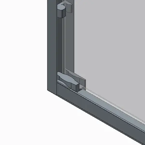 Koer SR SD03 Двері в нішу, прозоре скло Easy Clean, хром (KR5385) Koer SR SD03 Двері в нішу, прозоре скло Easy Clean, хром (KR5385)
