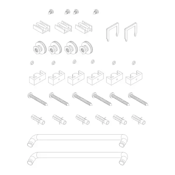 Koer SR SD03 Двері в нішу, прозоре скло Easy Clean, хром (KR5385) Koer SR SD03 Двері в нішу, прозоре скло Easy Clean, хром (KR5385)
