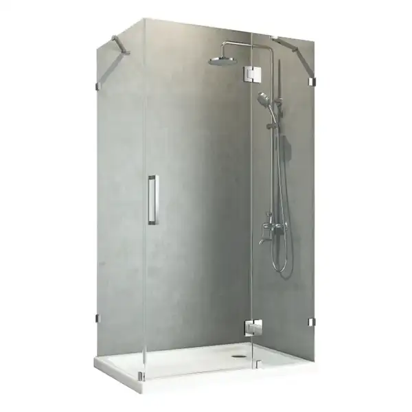 KOER SR SW04 Боковая стенка для душа, прозрачное стекло, хром (KR5389)
