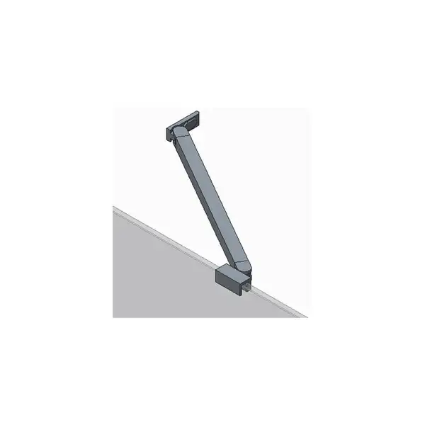 KOER SR SW04 Боковая стенка для душа, прозрачное стекло, хром (KR5389)