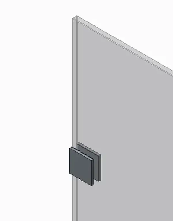 KOER SR SW04 Боковая стенка для душа, прозрачное стекло, хром (KR5389)