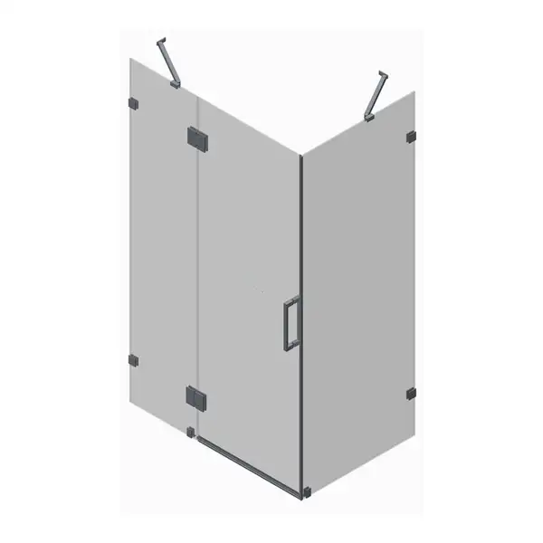 KOER SR SW04 Боковая стенка для душа, прозрачное стекло, хром (KR5389)