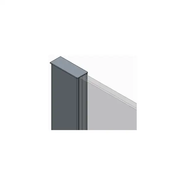 Душова перегородка Koer SR SP01-100x200-TR-01 Walk-In прозоре скло Easy Clean 8мм, хром (KR5393)