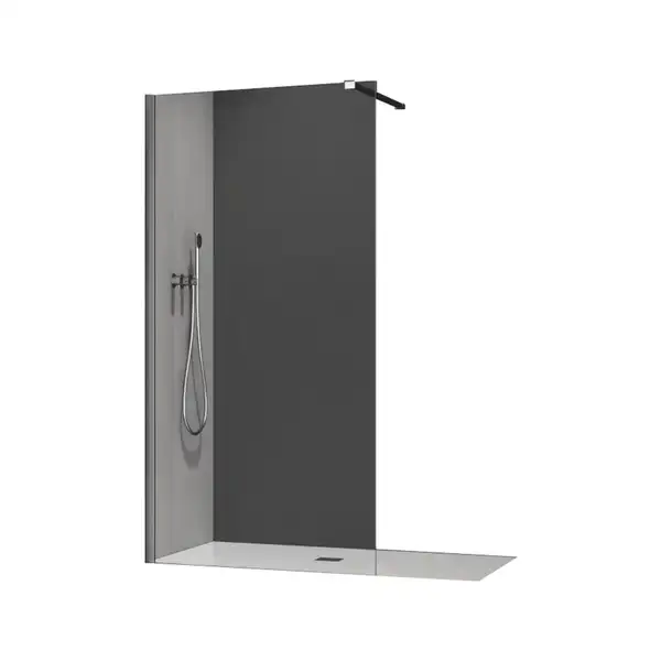 Душова перегородка Koer SR SP01-120x200-TR-01 Walk-In прозоре скло Easy Clean 8мм, хром (KR5394)