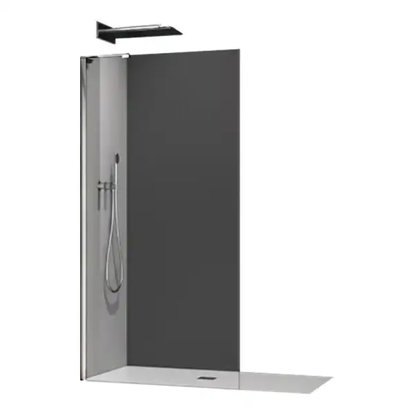 KOER SR SP02-100x200-TR-01 Душова перегородка, хром (KR5395)