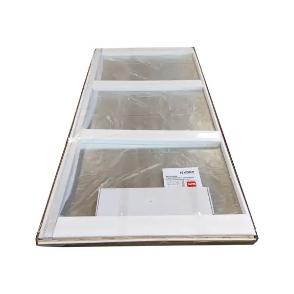 KOER SR SP02-100x200-TR-01 Душова перегородка, хром (KR5395)
