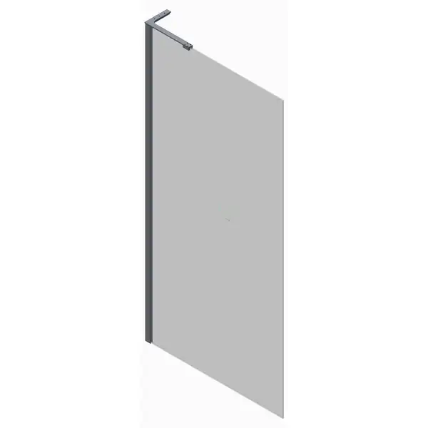 KOER SR SP02-100x200-TR-01 Душова перегородка, хром (KR5395)