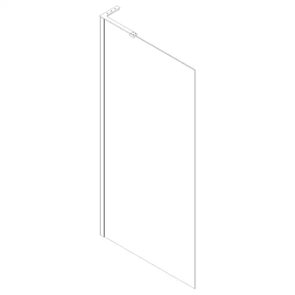 KOER SR SP02-100x200-TR-01 Душова перегородка, хром (KR5395)