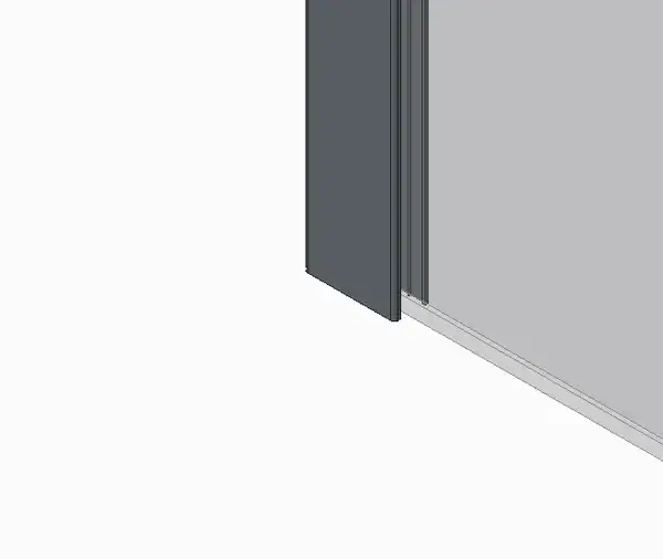 KOER SR SP02-100x200-TR-01 Душова перегородка, хром (KR5395)