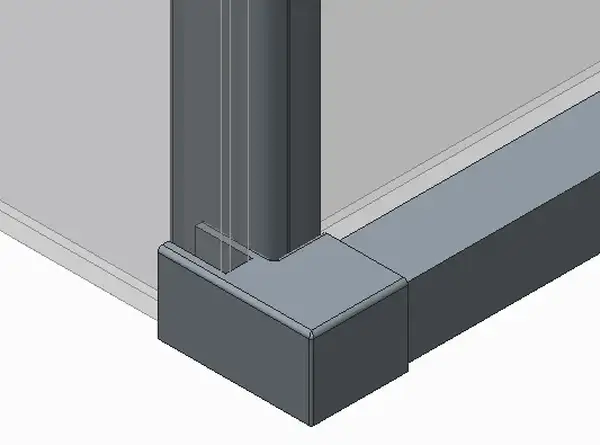 KOER SR SW05 Бічна стінка для душу, хром (KR5407)
