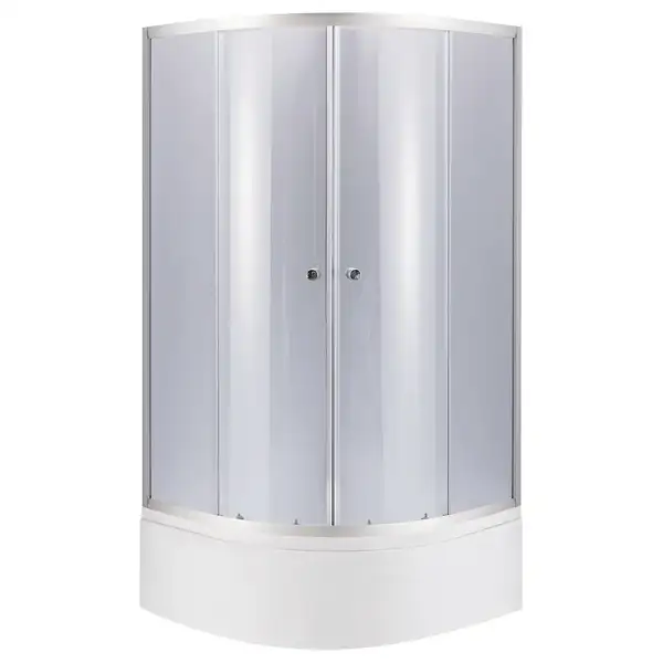 Набор Lidz душевая кабина Latwa SC80x80.SAT.HIGH.GR, стекло тонированное 4 мм + поддон с панелью Kupala (LLSC8080SATHIGHGR2SET)