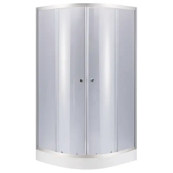 Набор Lidz душевая кабина Latwa SC80x80.SAT.LOW.GR, стекло тонированное 4 мм + поддон Kupala (LLSC8080SATLOWGR2SET)