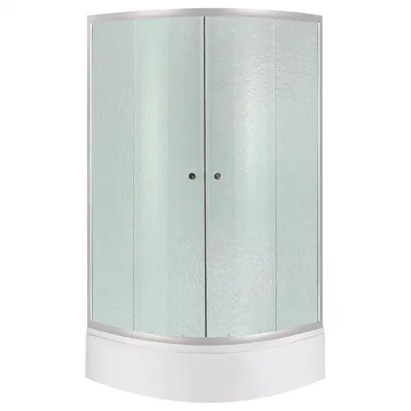 Набор Lidz душевая кабина Latwa SC90x90.SAT.MID.FR, стекло Frost 4 мм + поддон с панелью Kupala (LLSC9090SATMIDFR2SET)